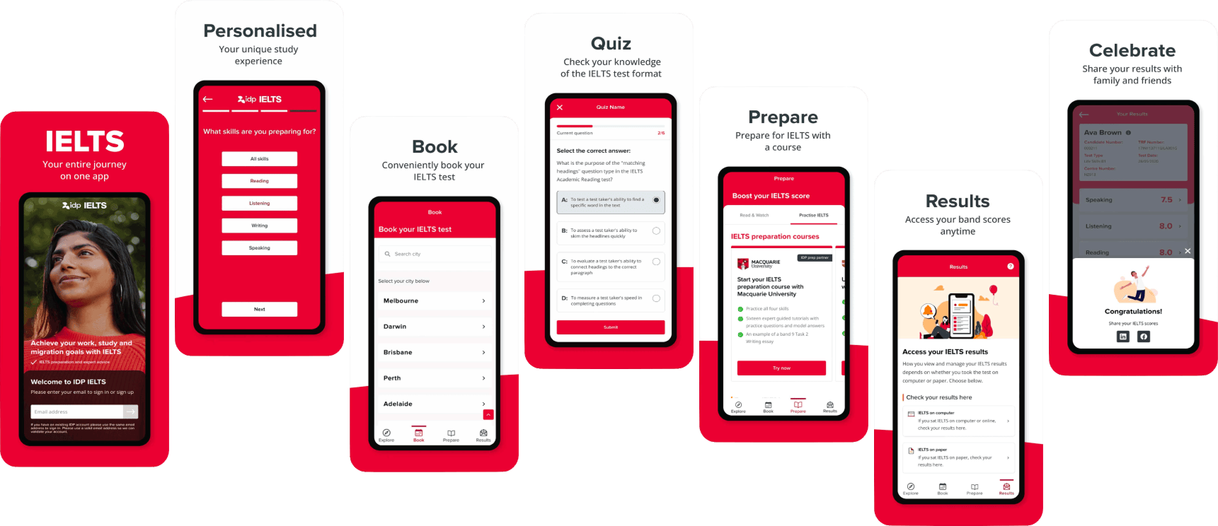 IELTS website project